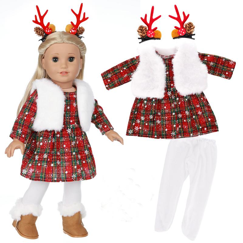 18 Inch Meisjespop Kleding Winterjas voor 43cm Baby pasgeboren Poppenoutfit Jas