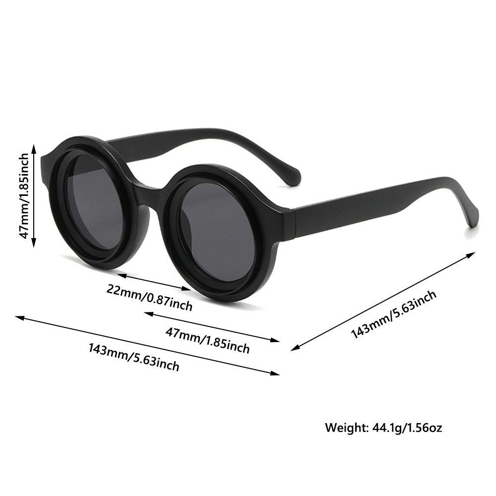 Módní Retro Kulaté Sluneční Brýle Vintage Street Sluneční Brýle Hip Hop Cool Punkové Stíny pro Muže