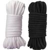 Cordelette en coton doux, 2 pièces 10 m33 pieds 8 mm corde tout usage corde de bricolage corde torsadée épaisse en coton ( [MI]