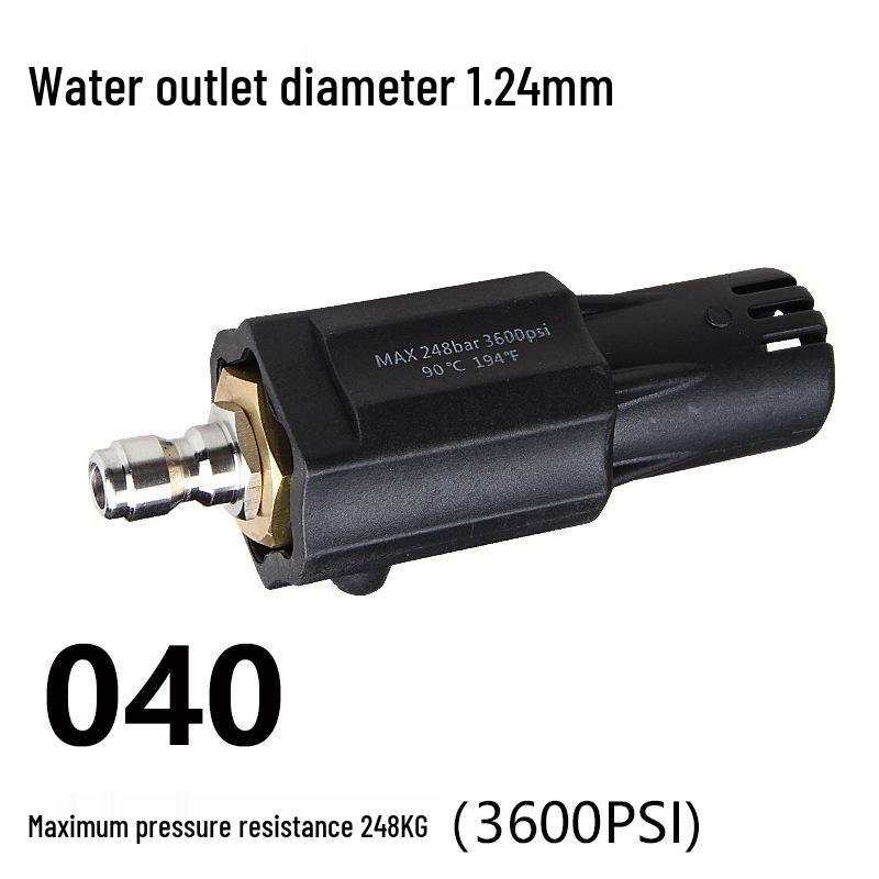 High-Pressure 360° Rotating Car Wash Nozzle for Road Cleaning & Bark Stripping