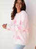 2025 Fall/Winter Women's Star Print Pullover Sweater - Trendy European American Loose Fit