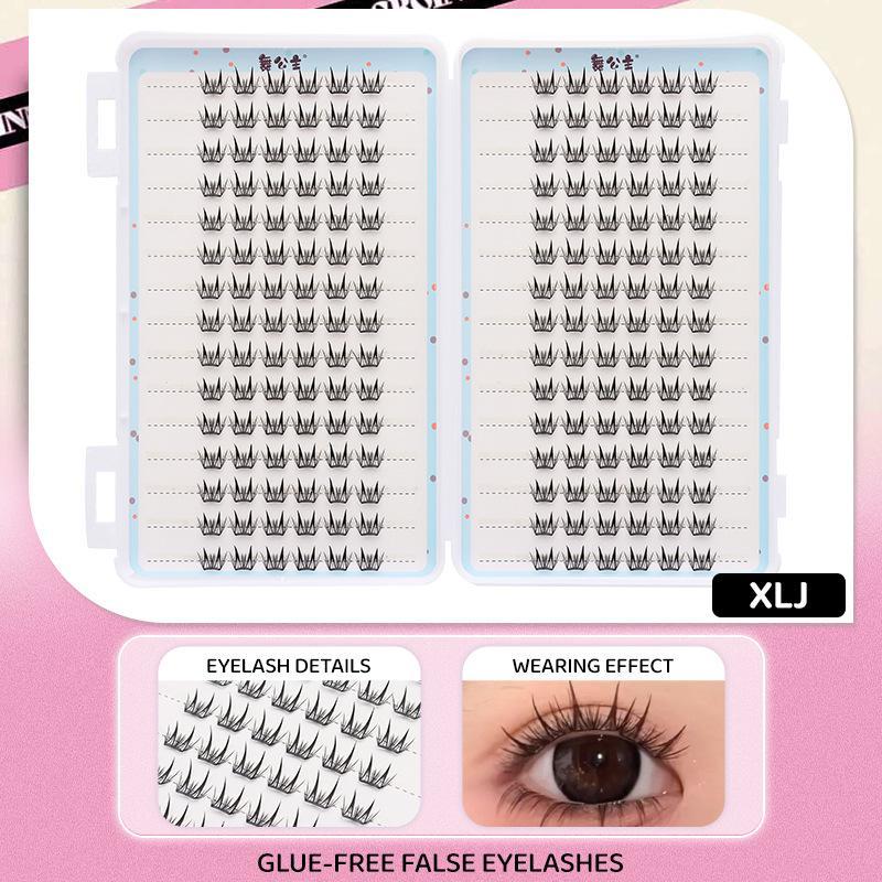 30Rows Idol Clusters Lashes Glue Eyelashes Book Manga Eyelash Clusters Diy Lashes Makeup Natural Anime Lashes Eyelash