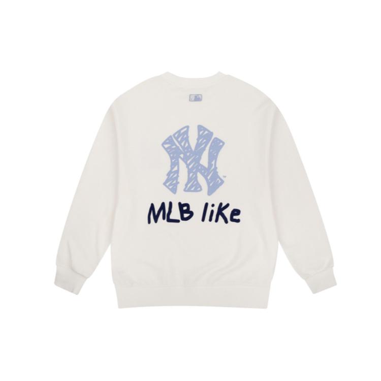MLB Sweatshirt Unisex Ivory White 31MT05941-50I L
