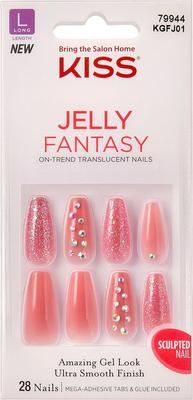Sztuczne Paznokcie Jelly Fantasy KGFJ01 X28 L Kiss