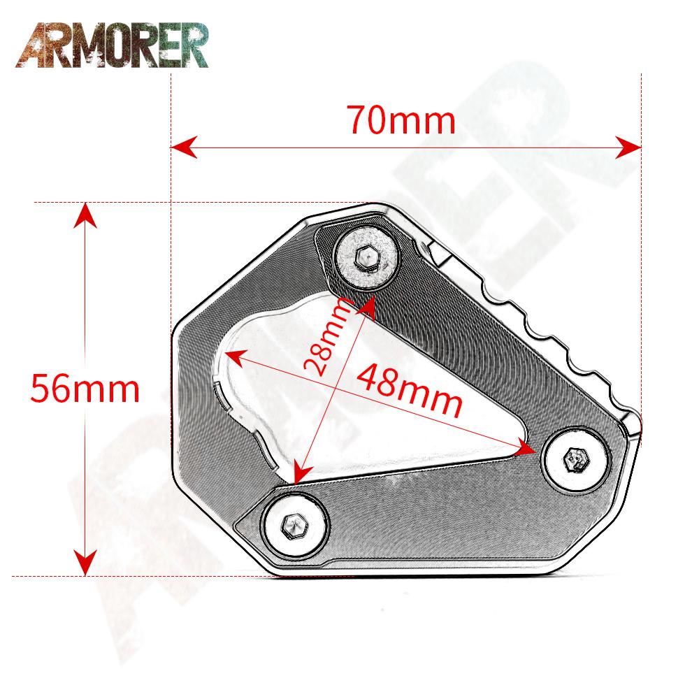 S1000R Kickstand Side Stand Enlarge Pad Motorcycle Accessories For BMW S1000RR M1000RR S 1000RR M 1000RR S 1000R S1000 R RR