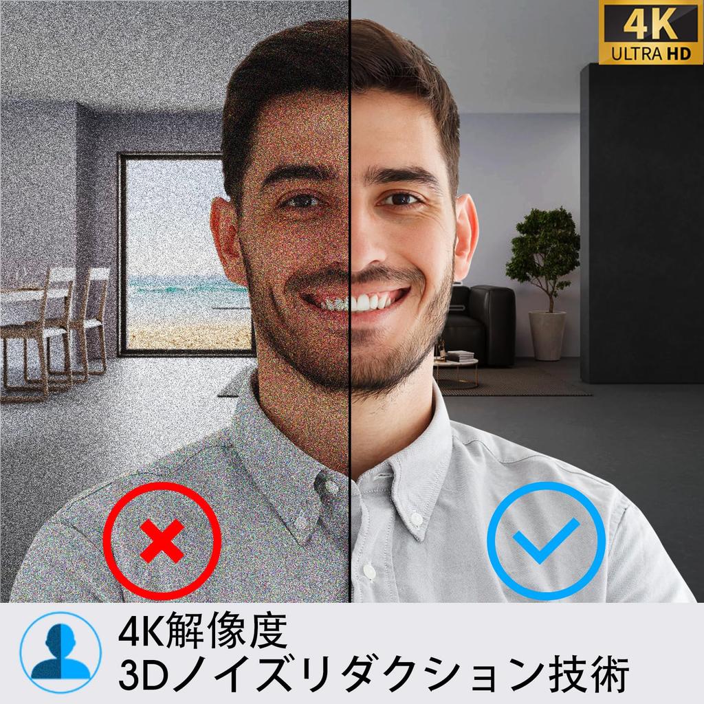 Angetube 4K Webcam Conference Camera High Speed Auto Framing 10x Zoom 1080p 60fps with Privacy Viewing AI Remote Auto Light Correction Noise Canceling