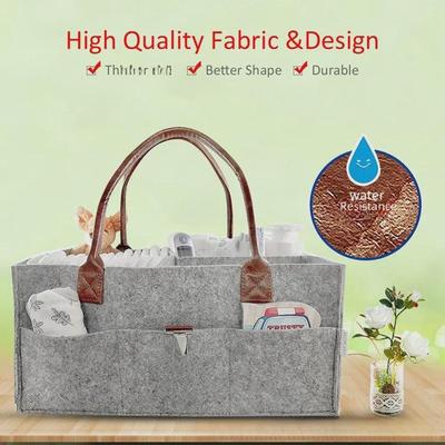 Felt Diaper Bag for Baby Toys and Travel Storage