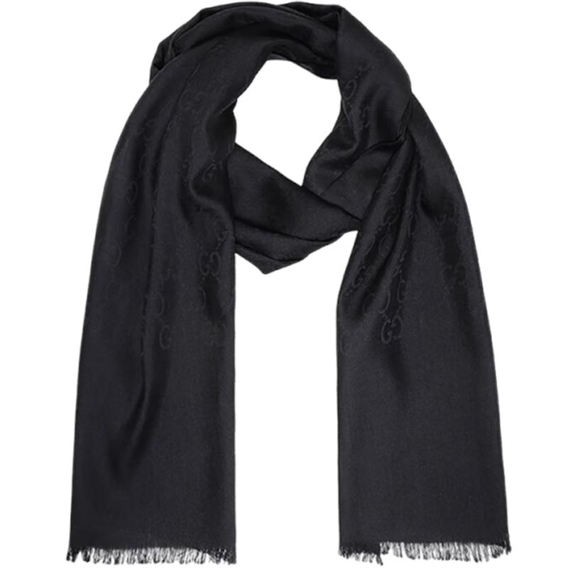 Gucci Women's Double G Print Wool Scarf
