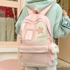Schoolbag Korean Version Ins Wind Fresh and Sweet Star Bar Pain Bag 1011 New High School Student Schoolbag Lightweight Backpack