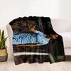 Dynamic Soccer Player Artwork Blanket Durable Comfort Perfect for Bedding Office Chair Livingroom for All Seasons Digital Print
