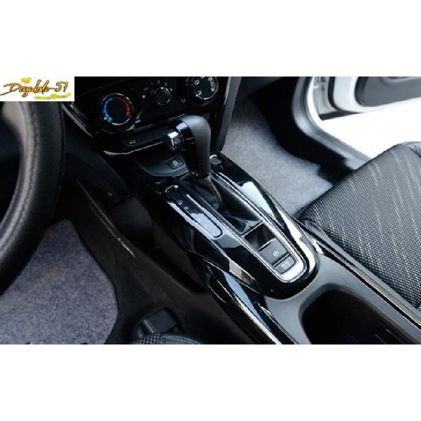 1pcs Bright Black Central Console Gear Shift Frame Trim FOR Honda HR-V 2016-