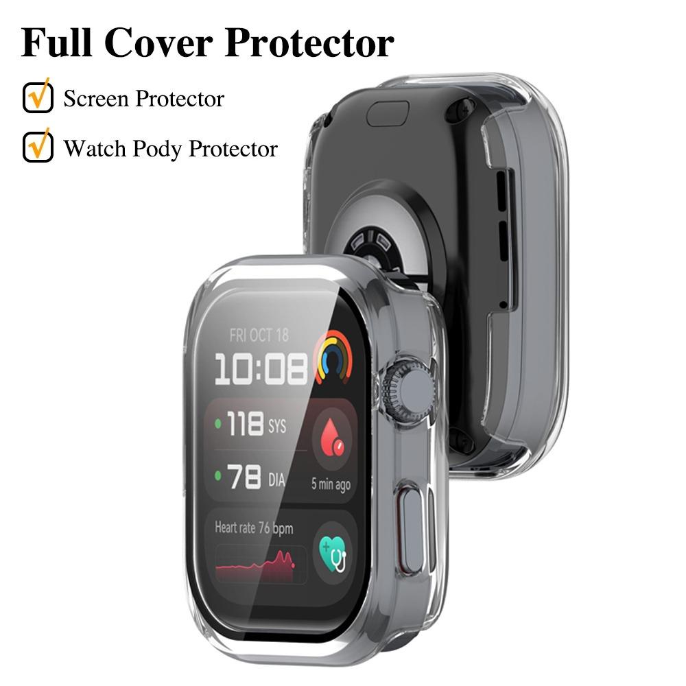 Funda de cristal templado y policarbonato para Huawei Watch D2. Protector de pantalla antiarañazos. Funda protectora para accesorios de Huawei Watch D2.
