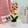 Artificialseven Butterfly Flowers Orchid Decor For Living Decoration Room