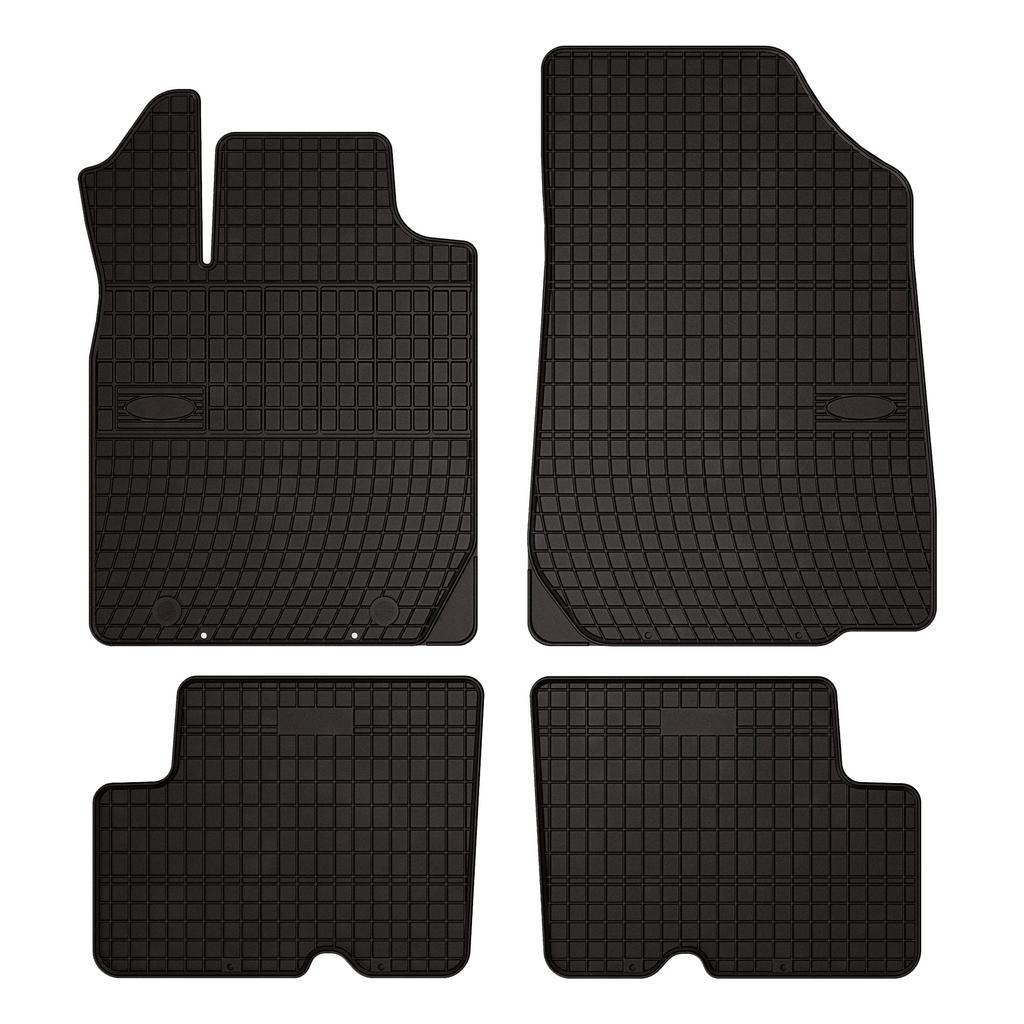 Dywaniki samochodowe gumowe do: Dacia Sandero I hatchback, Stepway (2008-2013) - czarne, dopasowane