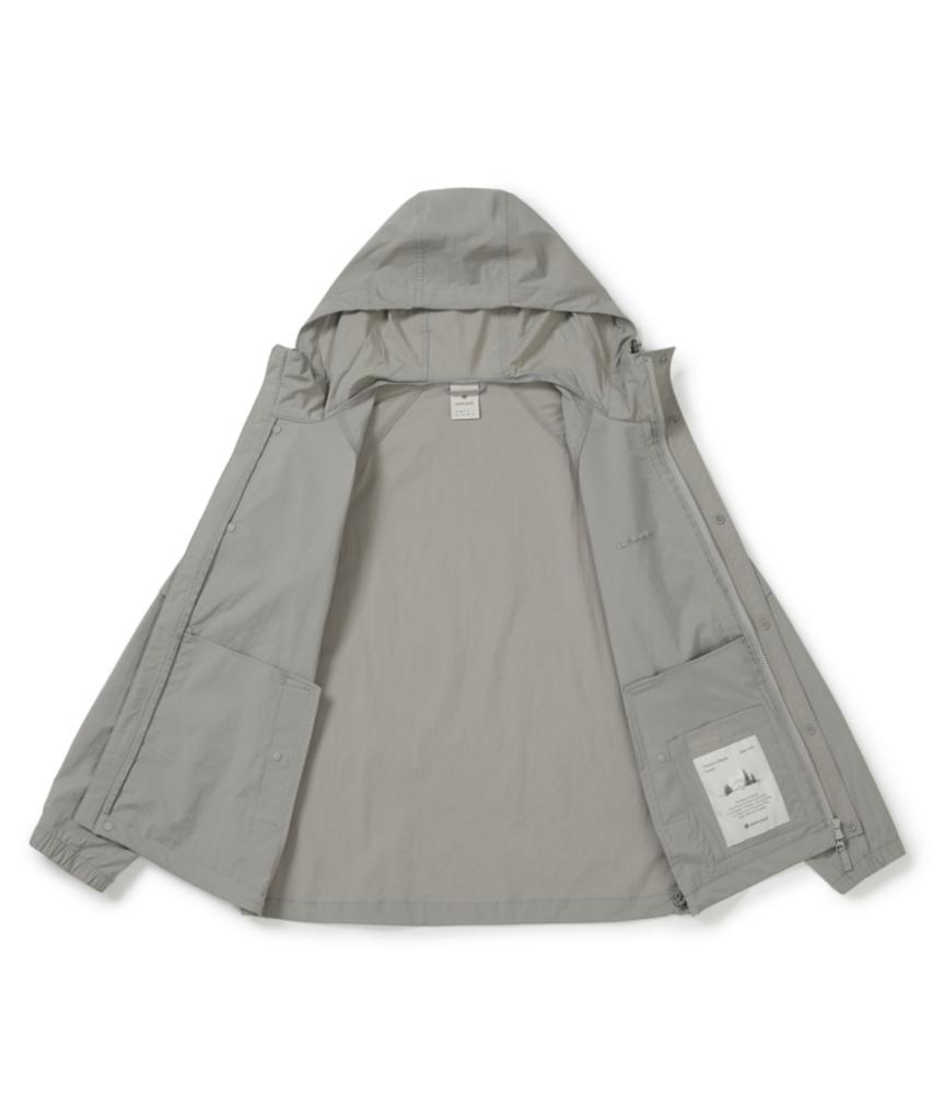 Snowpeak Apparel Root Sleeve Pocket Windbreaker (S26Mmrwb62) Fog Gray