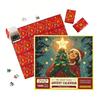 1000Pcs/Set Christmas Jigsaw Puzzle Advent Puzzle 2025 24 Days Educational Puzzle Xmas Countdown Calendar Decoration Holiday Party Gift