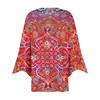 Women's Shirt Blouse Outerwear Print 3/4 Length Sleeve Casual Holiday Basic Button Tops