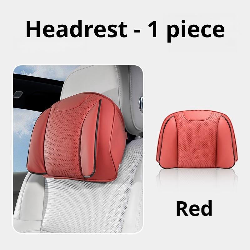 For XPENG Car Headrest Pillow Lumbar Support Nappa Leather Breathable Fit P7 P7+ G6 G7 G9 X9 L03 MONA Car Interior Accessories