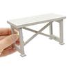 Simulation Miniature Garden Table Natural Wood Flower Stand Figurine For 1/12 Doll House Scene Display Kids RolePlay Game