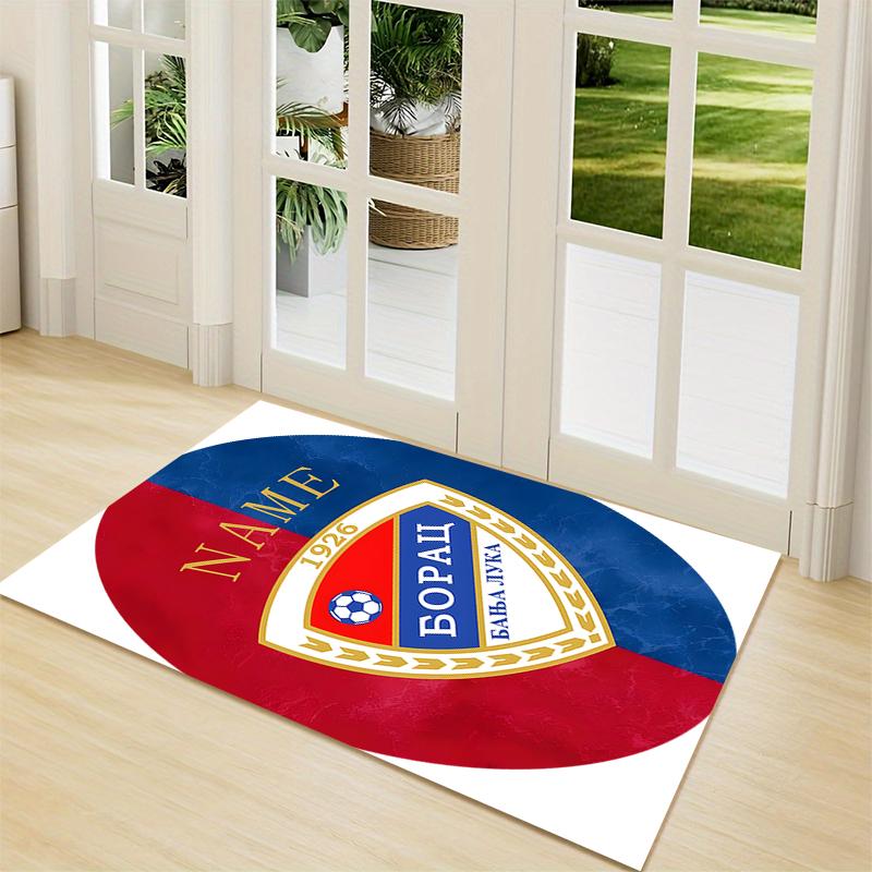 Custom Name German Flag Crest Carpet Rug Customizable Soft Washable Anti-Slip Home Living Room Sofa Mats Personalized Rug. 0909192