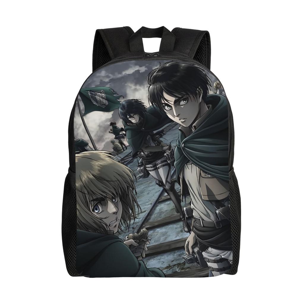 Wings of Freedom Shingeki No Kyojin  Anime Backpack Fashion High School Work Daypack Attacks on Titans Laptop Shoulder Bag Gift