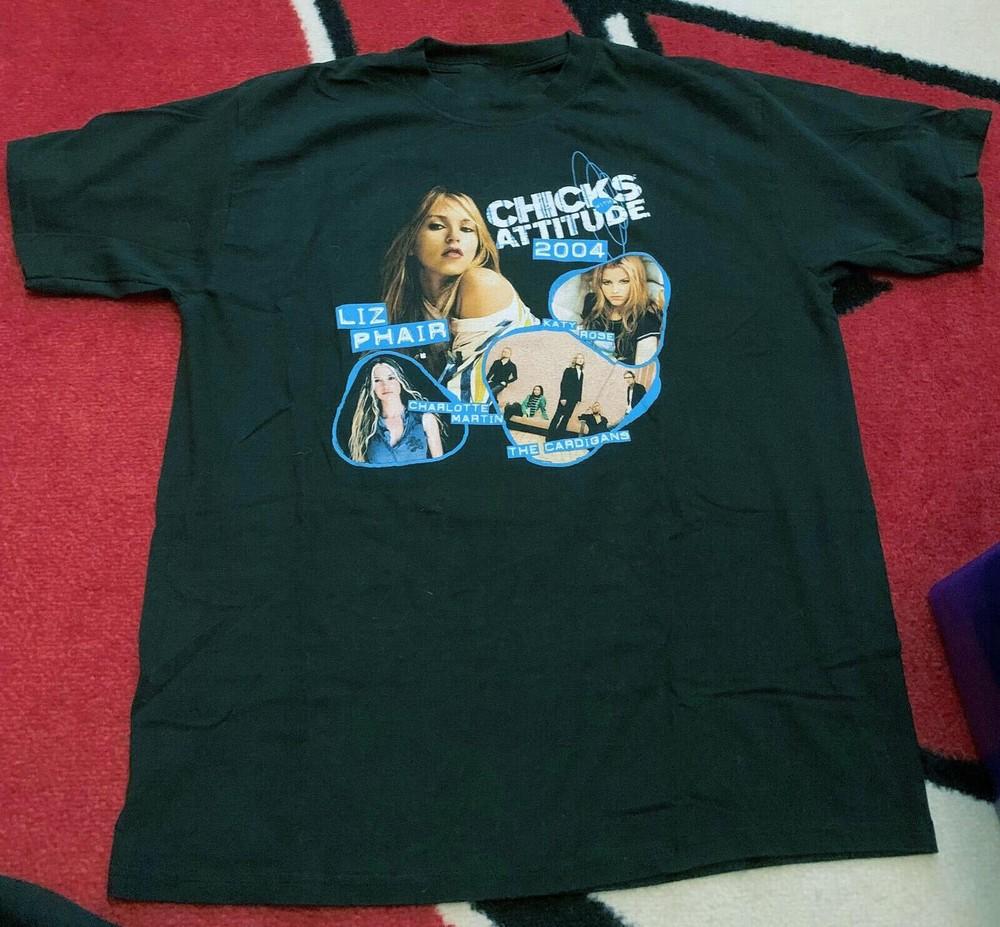 CHICKS WITH ATTITUDE 2004 Liz Phair Shirt Classic Black Unisex S-5XL Unisex T-Shirt XXXXL