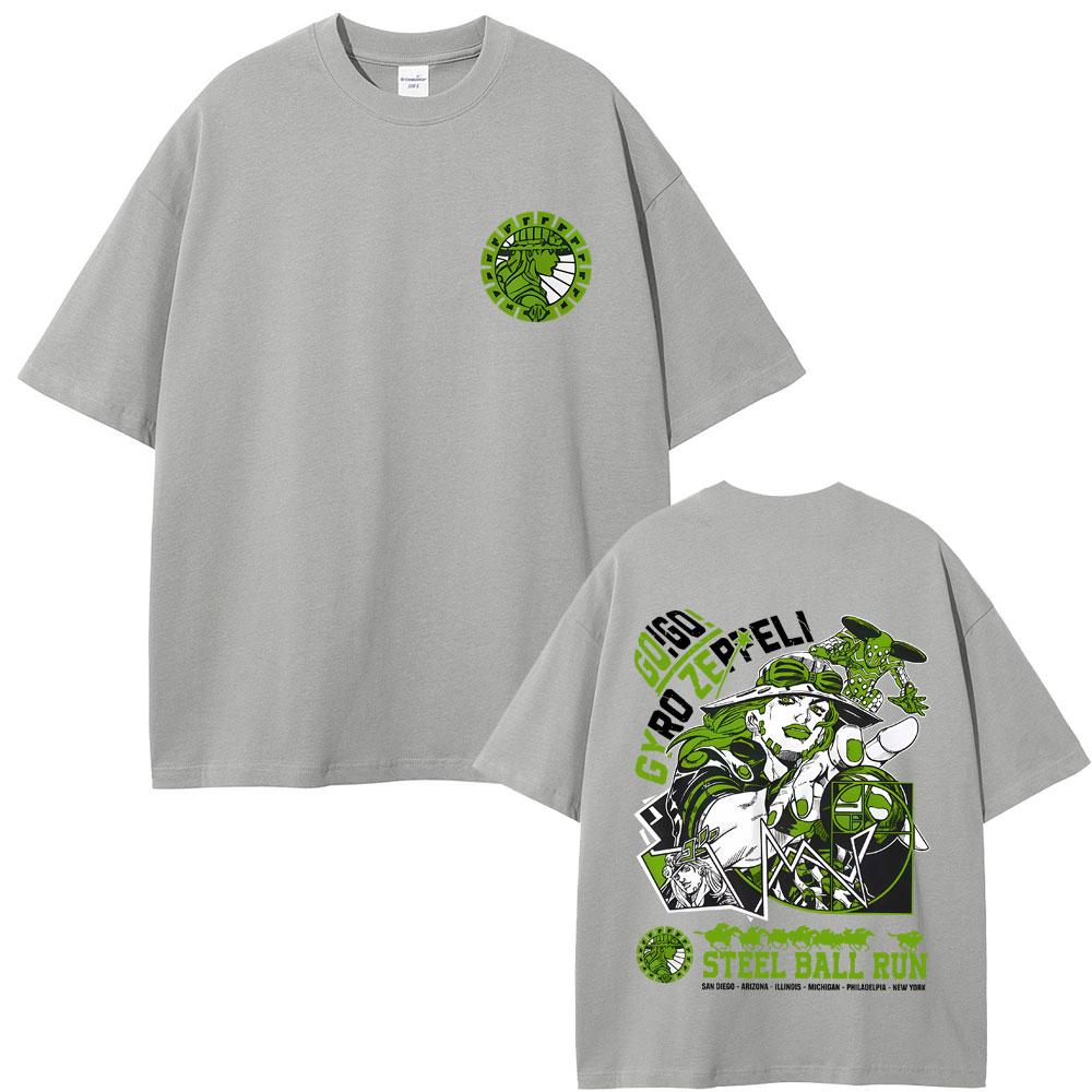 Anime JoJos Bizarre Adventure Jolyne Jotaro Graphic Tshirt Men Women Manga Fashion Vintage Tshirts Mens Oversized Tee Shirt