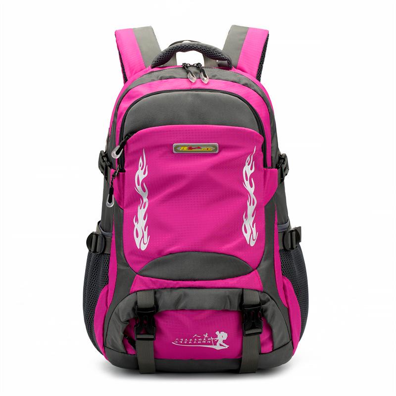 

Travel Backpack 2025 - Lightweight, Large Capacity, Unisex Outdoor Hiking and Mountaineering Bag 20-35L рожевий червоний колір