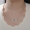 Druppelolie Zwemmend Meisje Hanger Kettingen Roestvrij Staal Zwemactie Ketting voor Vrouwen Zwemmer Sieraden Cadeau