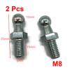 1set 10mm M8 M6 Universal Boot Bonnet Gas Strut End Fitting Connector Ball Screw Bolt Pin Joint Valve for Spring Lift Supports