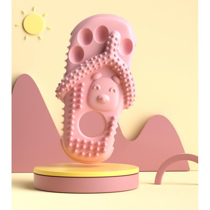 Durable Dog Chew Toy In Slipper Shape Teeth Cleaning Teething Relief - TPR Material Multiple Colors Available