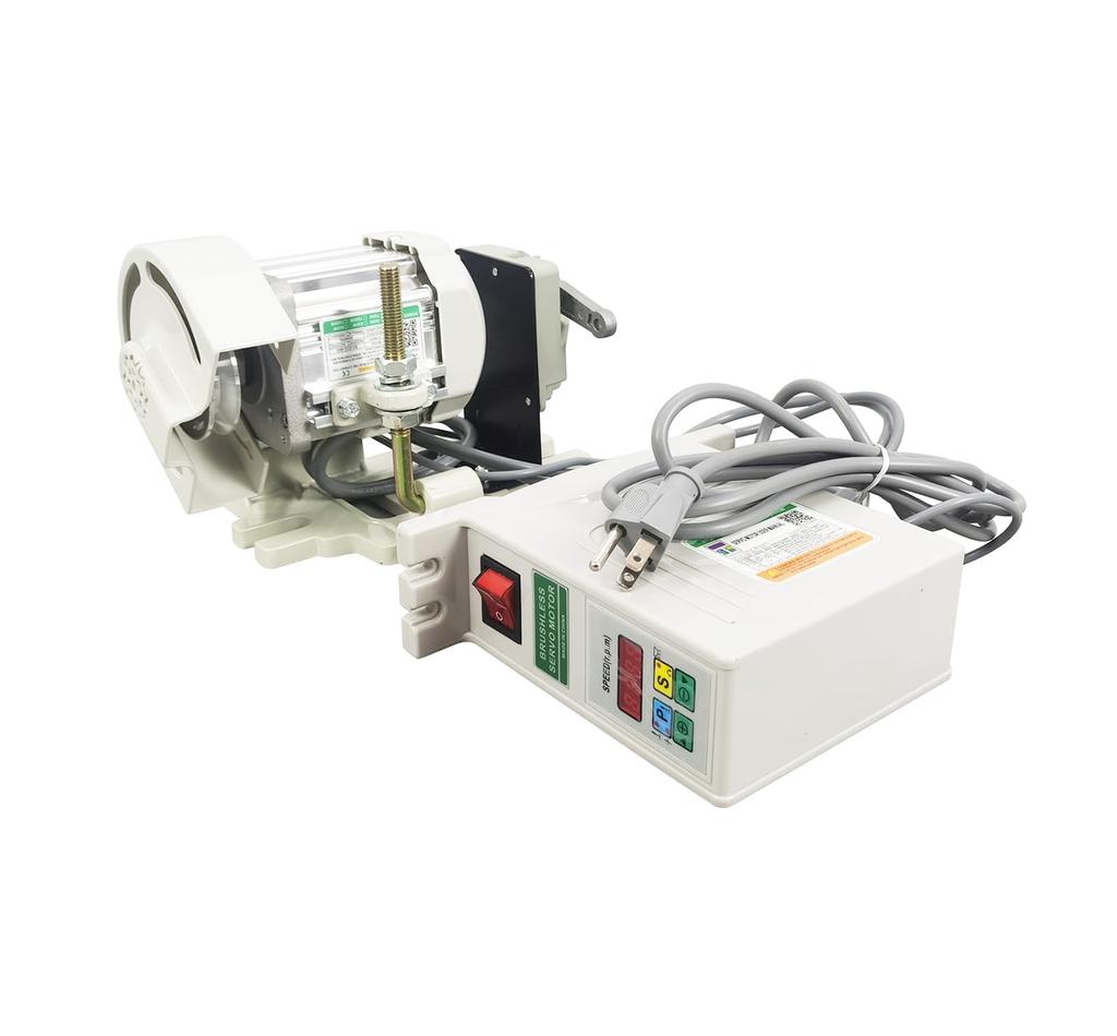 INTBUYING Servomotor til industriell symaskin, 750 W, ren kobberspiral, clutchmotor, børsteløs, stillegående hastighetskontroll, 0–4500 o/min