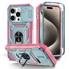 Hülle Für iPhone 16 15 14 13 12 11 Pro Max Plus Mini XS Max XR X 8 Plus 8 7 SE Robuste Hülle mit 360-Grad-Ständer und Kameraschutz