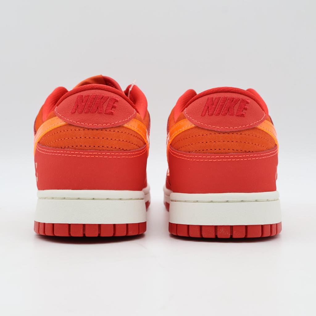 FD0724-657 Nike Dunk Low ATL University Red Bright Crimson Orange (Men's)