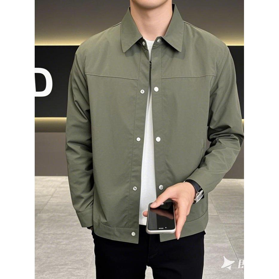 Men's Trendy Slim Fit Korean-Style Jacket - Short, Versatile, and Handsome for Spring & Autumn 2025
