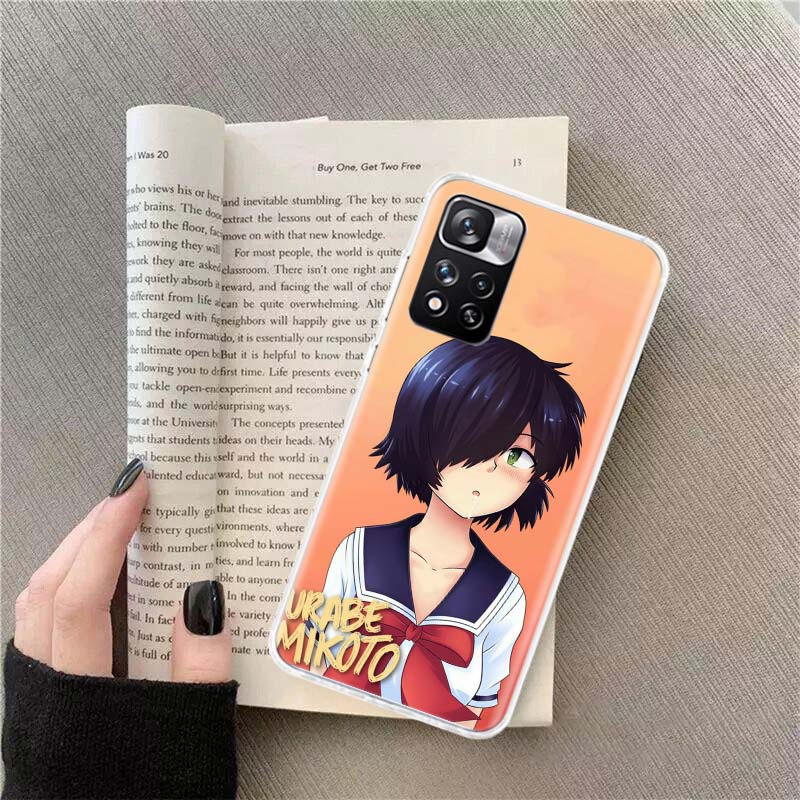 Urabe Mikoto Phone Case For Redmi Note 13 12 Pro Plus 14 15 Pro 5G 11 11T 11E 11S 10 Pro 10S 9 9S Cover Cell Clear TPU Capa Case