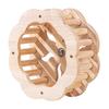 Wooden Bird Perch Toy Interactive Spinning Wheel Parakeet Perch Rotating Wheel Bird Cage Toy for Cockatiels Conures Enrichment And Exercise
