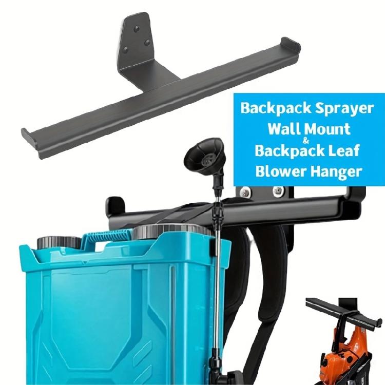 Wall Mount Hook For Backpack Blowers Garden Tools Efficient Garage Organization Rust Proof Storage Rack