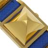 HERMES Medor Watches WhiteDial Plated Gold/Embossed Leather Quartz Analog display Women Used