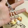 Pendant Keychain Lightweight Resin Bear Shape Pendant Keychain Multi-Purpose Portable Keyring for Bag And Phone