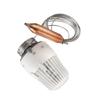 Testa termostatica sensore remoto K Bianca Con tubo capillare da 2 m Compatibile Con Per Valvola di controllo temperatura Heimeier