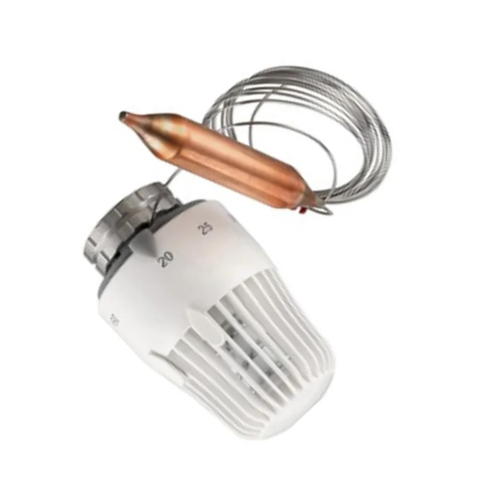 Testa termostatica sensore remoto K Bianca Con tubo capillare da 2 m Compatibile Con Per Valvola di controllo temperatura Heimeier