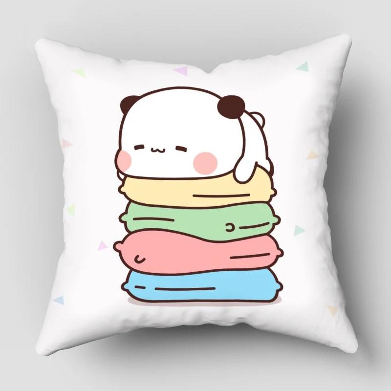 Bear Hug Pillow Case Bubu Dudu Cartoon Series For Home Decorative Pillows Cover Invisible Zippered Throw PillowCases