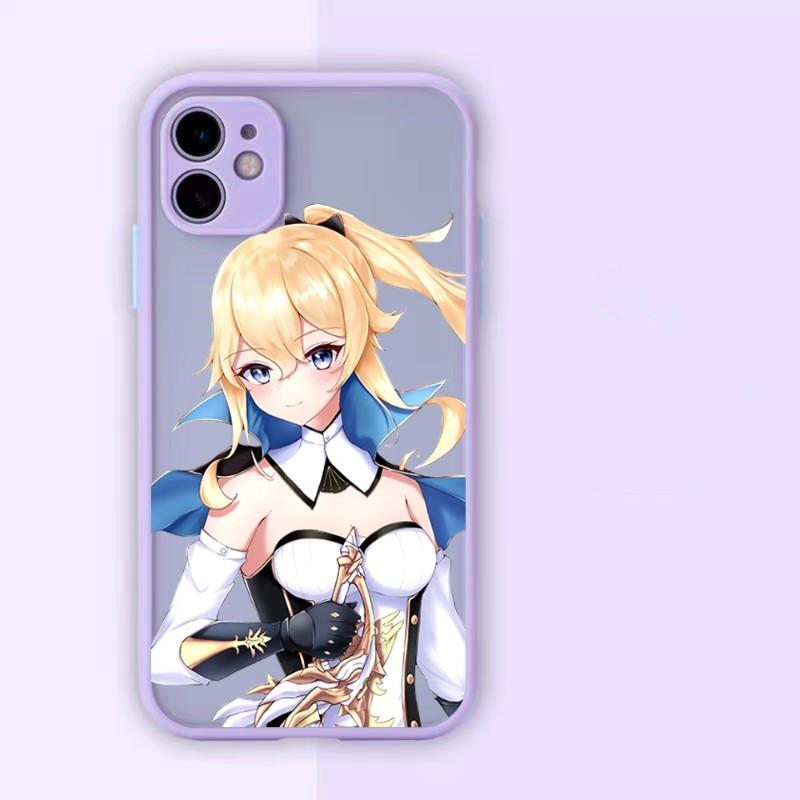 Cute Girl Jean Genshin Phone Case For IPhone 14 13 12 11 Mini Pro Max XS X Max XR 8 7 Plus SE 2022 Skin Color Phone Cover