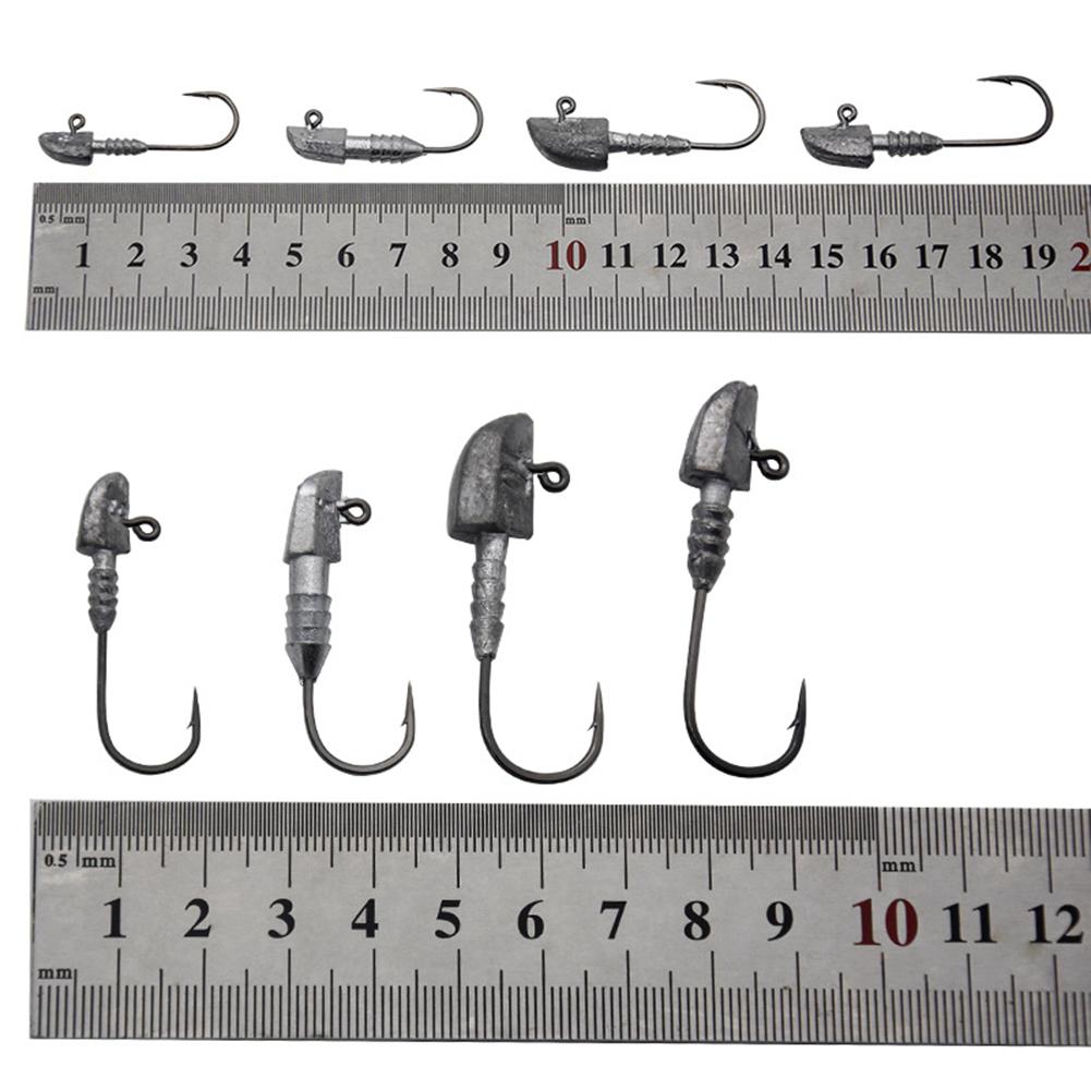 Cnjh03 Metal Fishing Hooks With Barbs Non-slip Head Hook Soft Lure Hooks Fishhooks Fishing Tackle