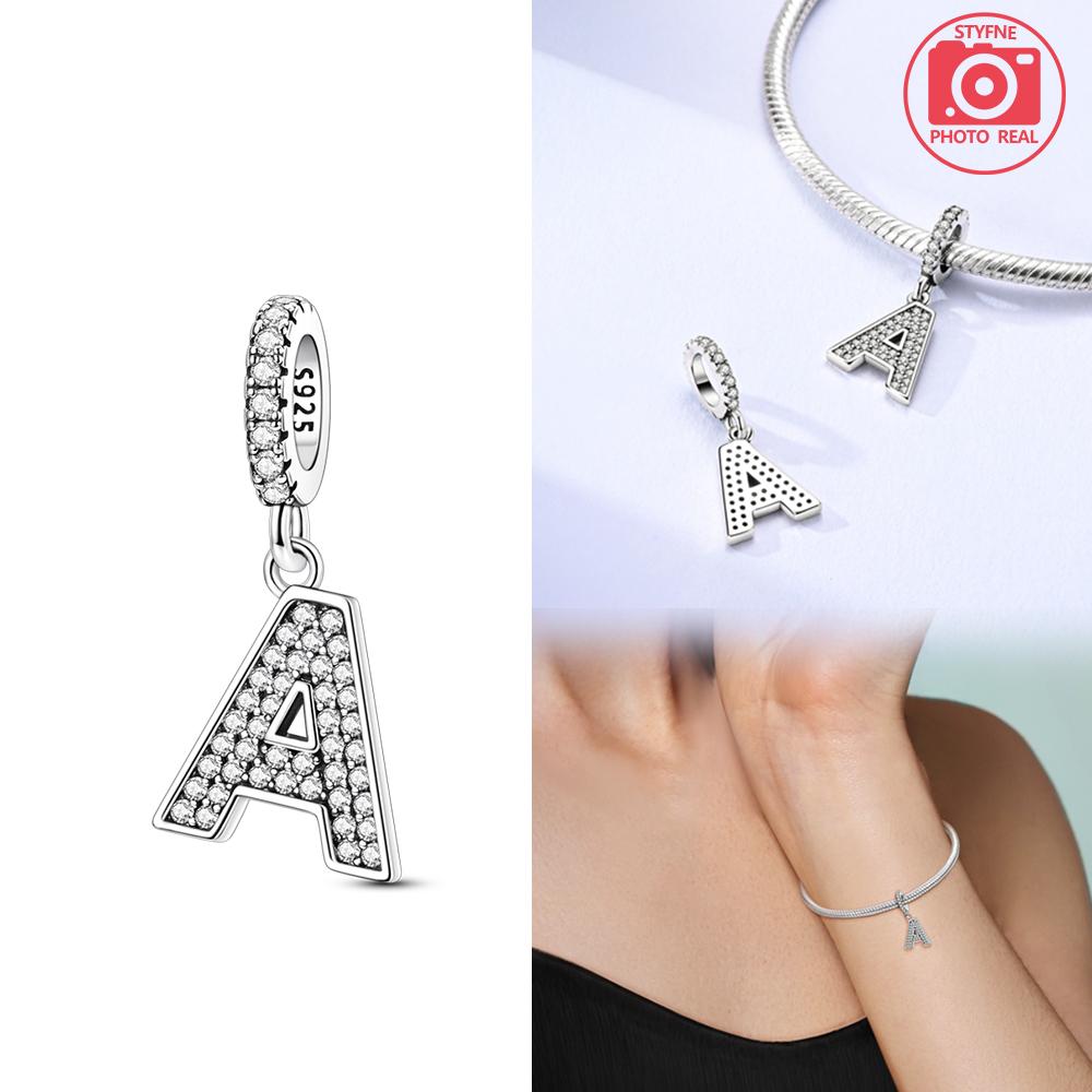 Sparkling Full Monogram Pendant Copper Colors For Charms Copper Colors Original Bracelet For Jewelry Making