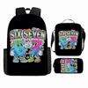 Luxury Popular Cool Novelty 67 six seven 3D Print 3pcs/Set pupil School Bags Laptop Daypack Backpack Lunch bag Pencil Case