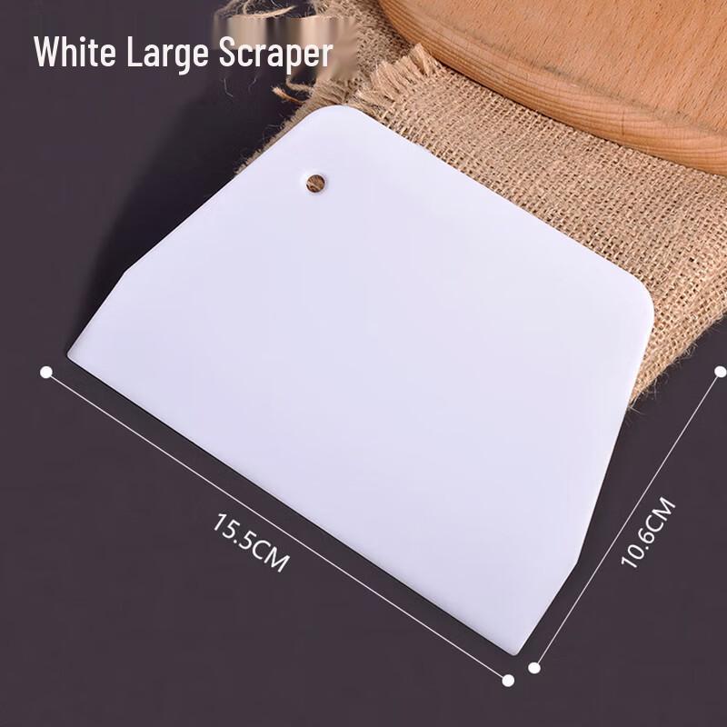 SPSR Plastic Trapezoidal Dough Scrapers - 2 Pack