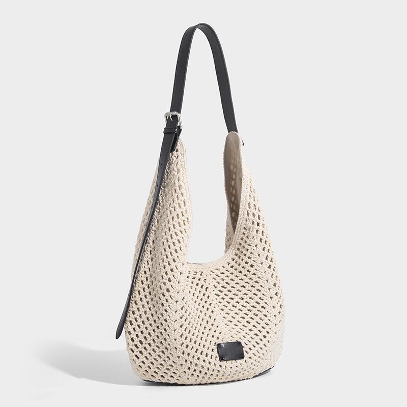 Large-capacity High-end Hand-woven Tote Bag Single-shoulder Fashionable Crossbody Bag