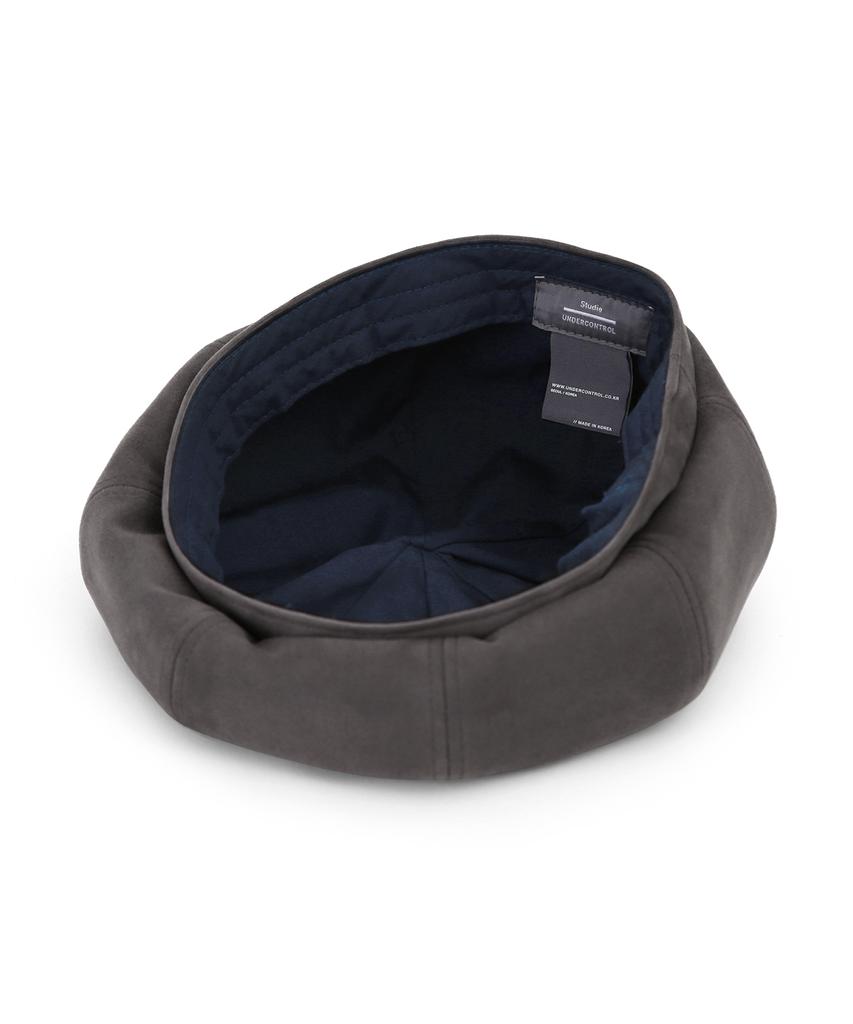 Eondeokeonteulolseutyudio Suede Beret Bread Beret / T Suede / Smoke Grey